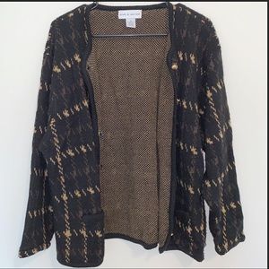 Vintage Looking Plaid Cardigan